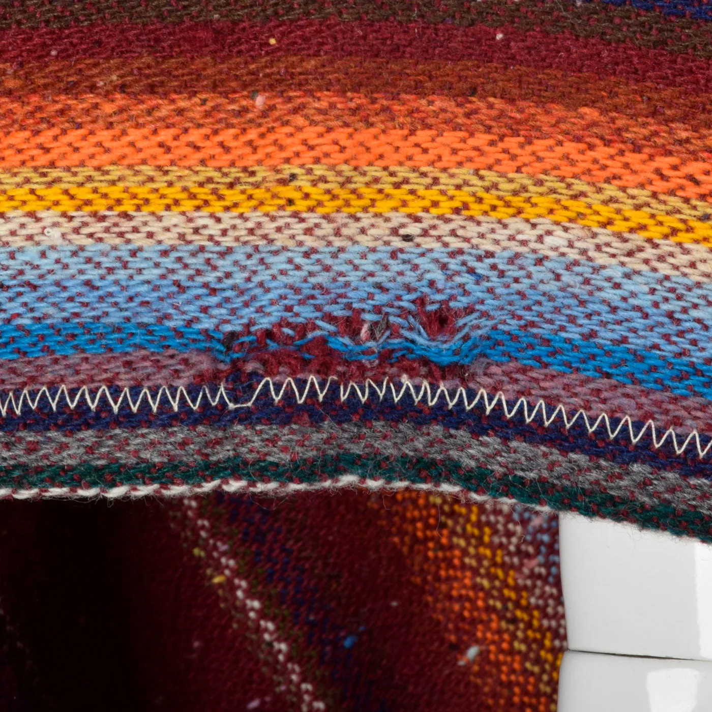 1970s Hooded Blanket Poncho