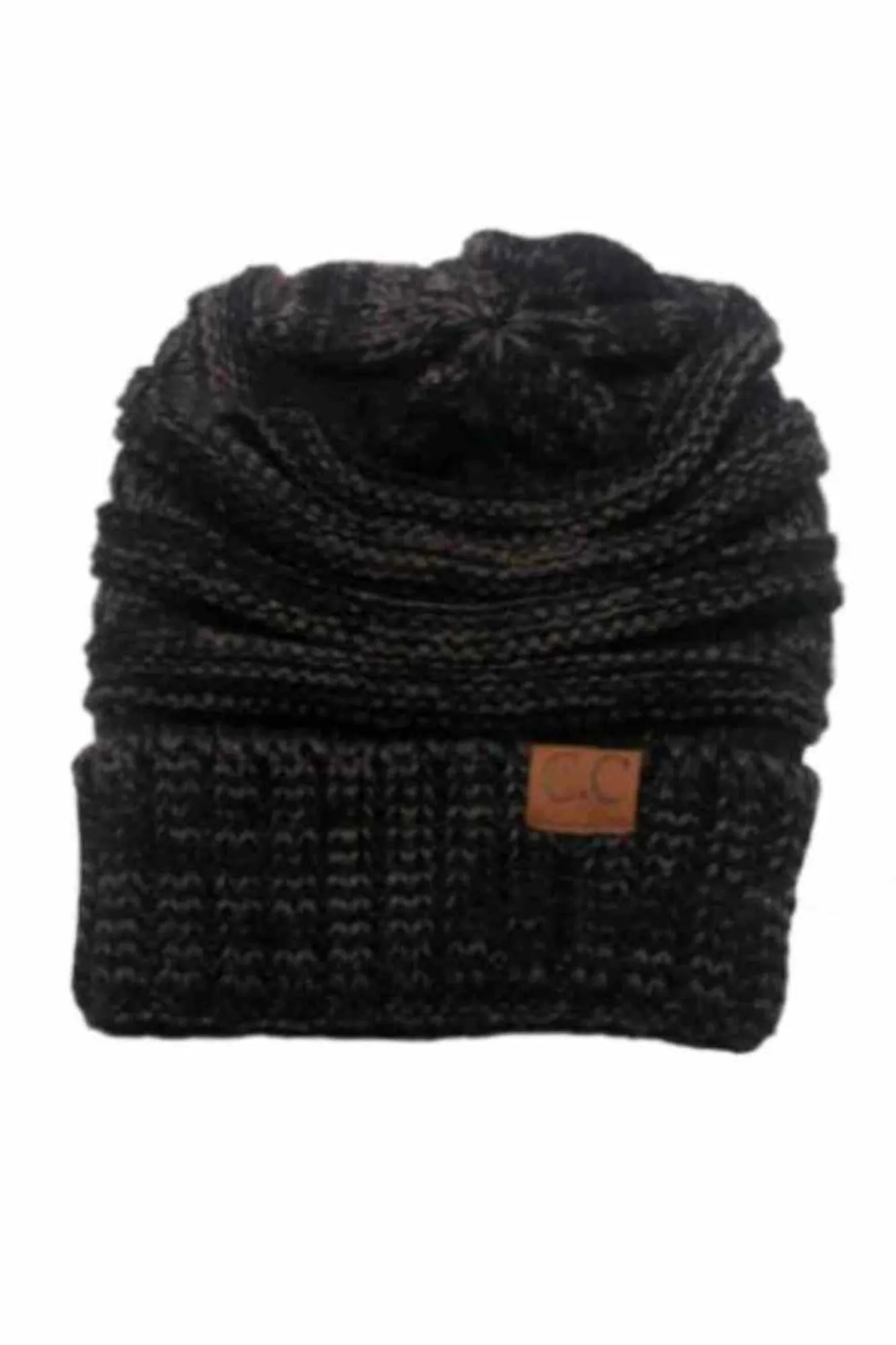 CC Beanie Knitted Wool Cap Slouchy Hat