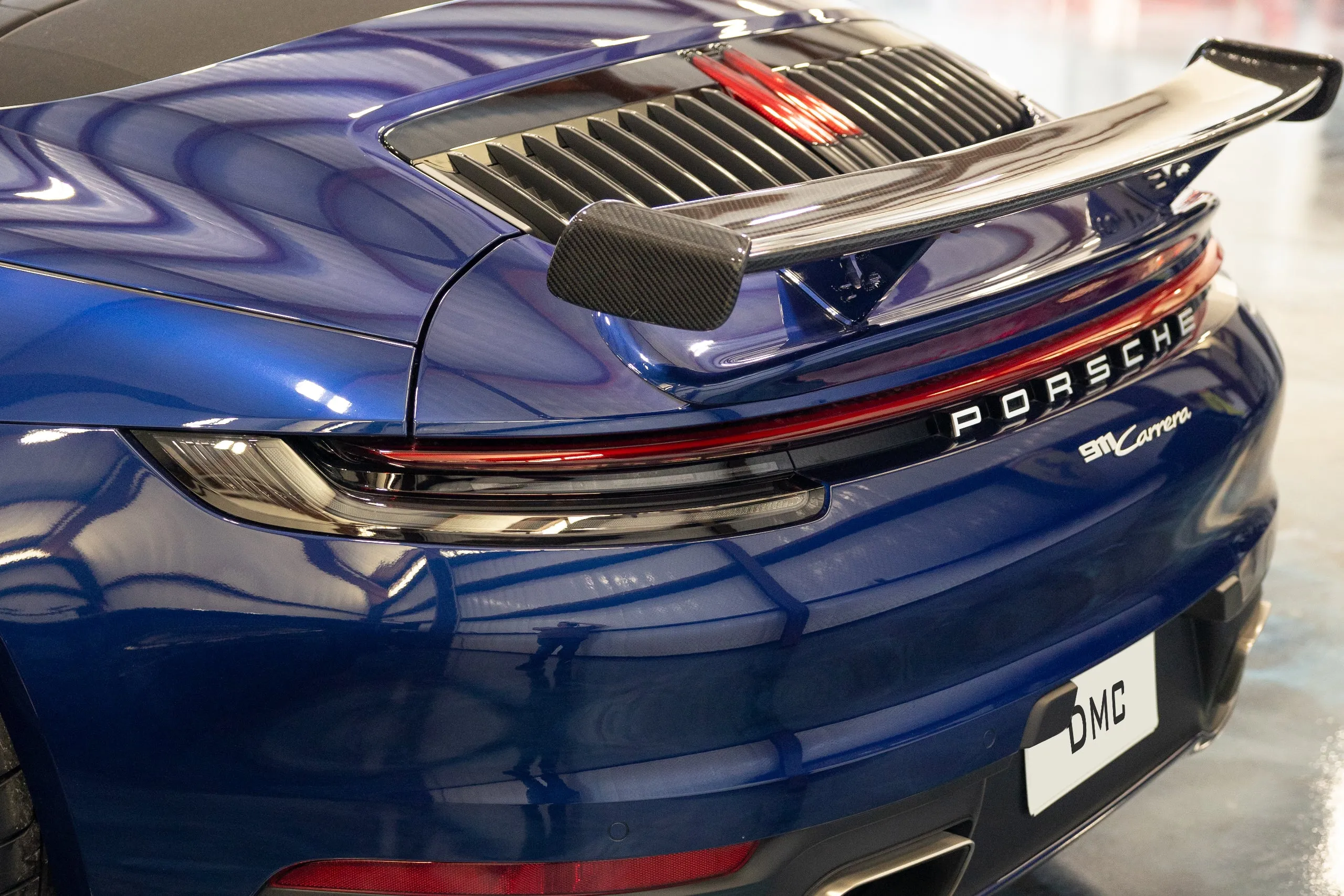 DMC Porsche 992 Aero Kit: Carbon Fiber Rear Wing Spoiler for the 911 Carrera Cabriolet