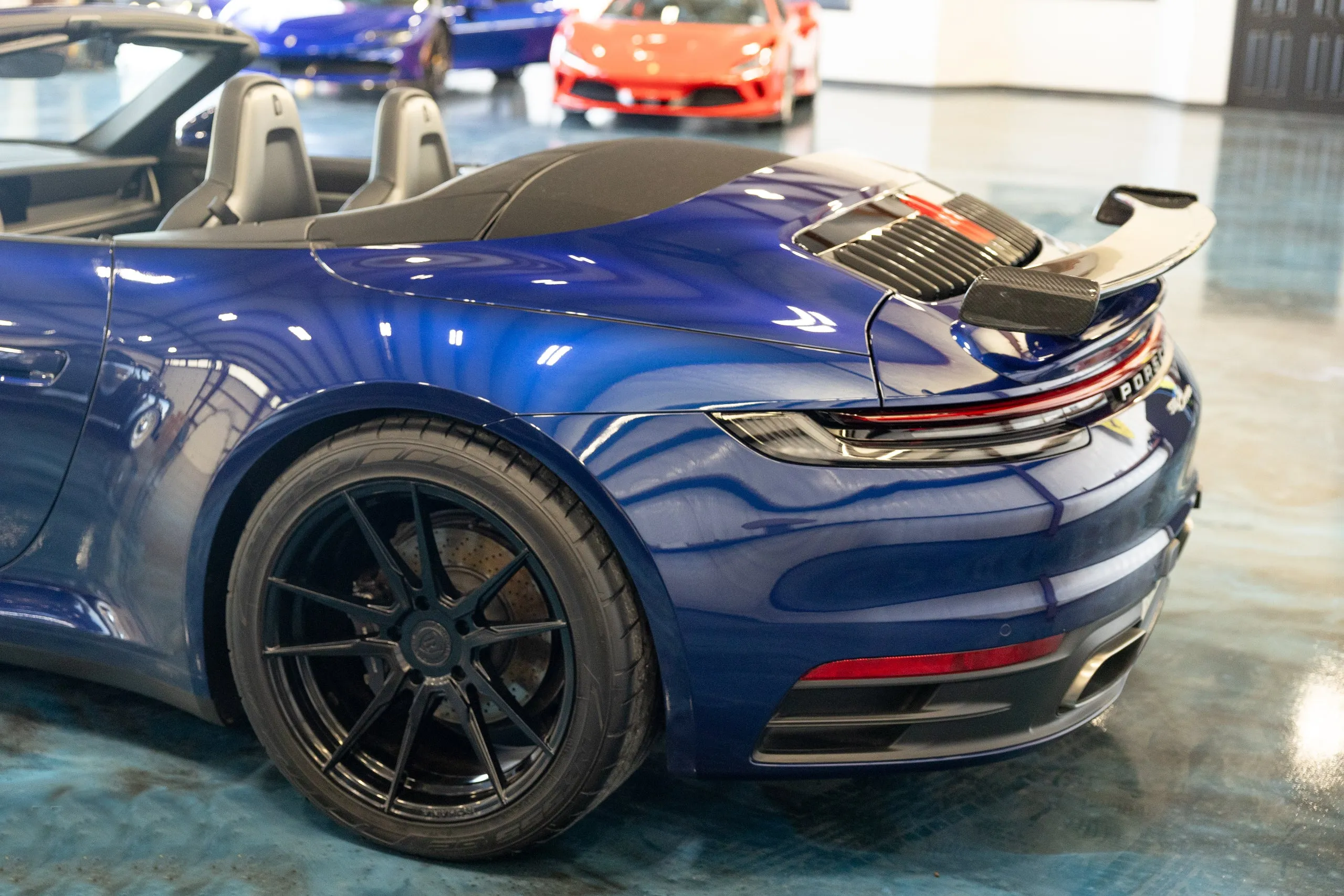 DMC Porsche 992 Aero Kit: Carbon Fiber Rear Wing Spoiler for the 911 Carrera Cabriolet